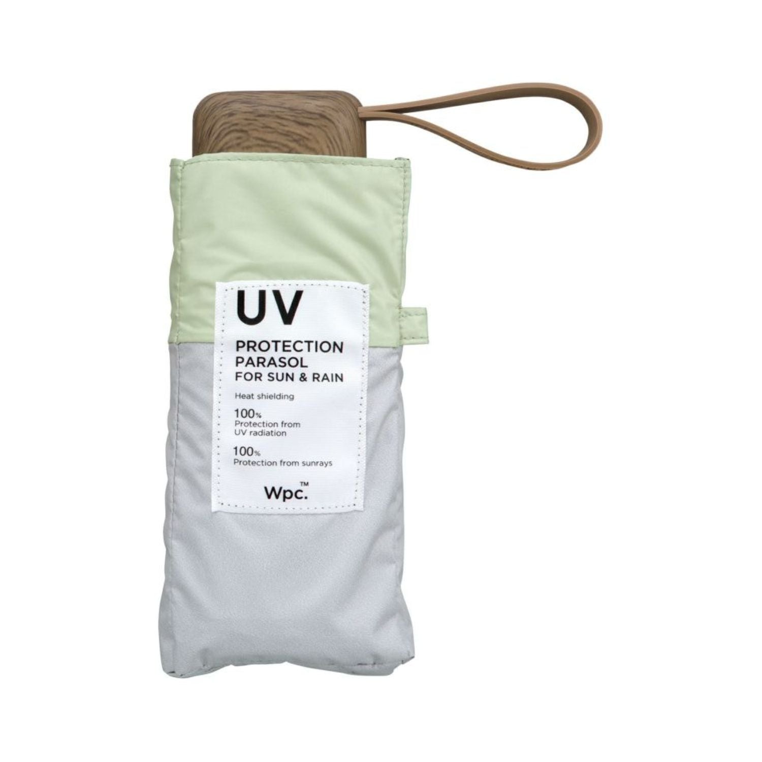 WPC Patchwork Tiny (2025) UV Protection UPF 50+ Umbrella 47cm (Light Grey)