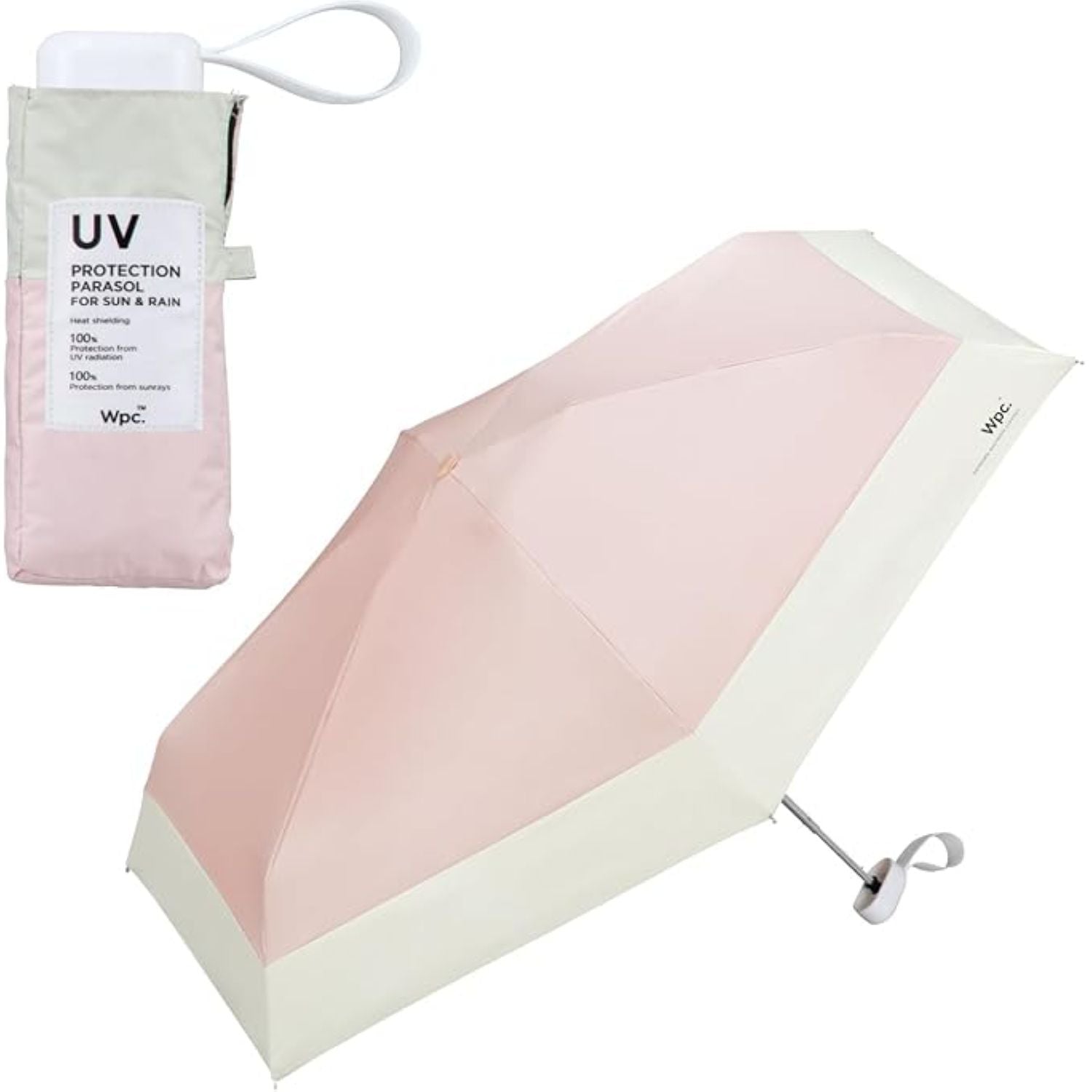 WPC Patchwork Tiny (2025) UV Protection UPF 50+ Umbrella 47cm (Pink)